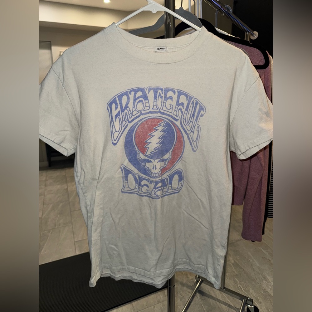 Abercrombie & Fitch White Grateful Dead Tee